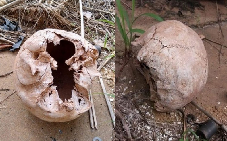 Crânio humano é encontrado em antigo prédio da delegacia de Picos e não há identificação