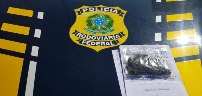 PRF autua caminhoneiro por porte de droga para consumo na BR 316 em Picos