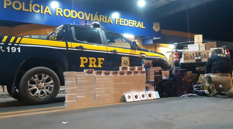 Eletrônicos: PRF apreende carga avaliada em quase R$ 400 mil