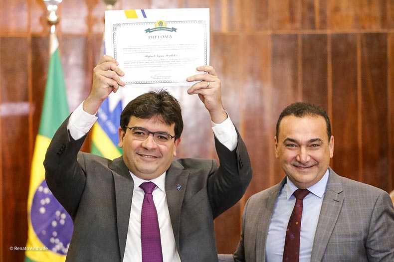 Rafael Fonteles e Themístocles Filho são diplomados governador e vice do Piauí