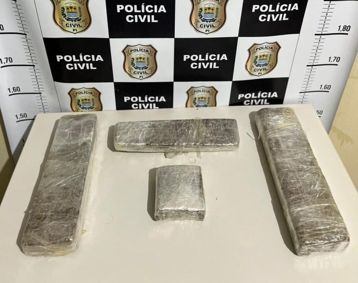 Polícia de Picos apreende quatro tabletes de maconha em ônibus