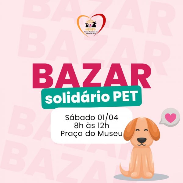 APAPI vai realizar “Bazar Solidário Pet” para ajudar quitar débitos em clínicas veterinárias