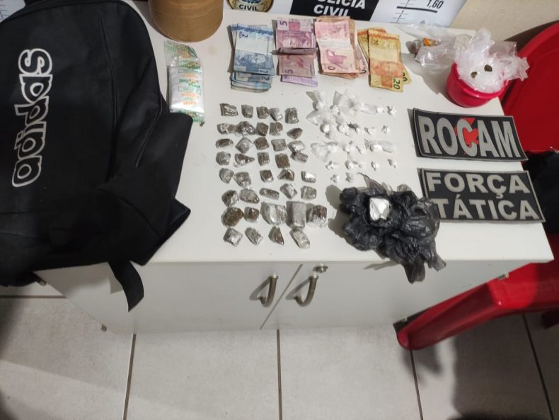 Mulher é flagrada com drogas na mochila em Picos