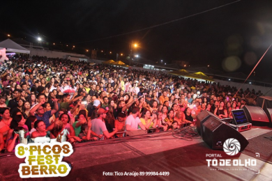 Shows com Leo Magalhães, Xenhenhem, Robson Farra e Tô na Farra leva multidão ao último dia do 8º Picos Fest Berro; Veja fotos