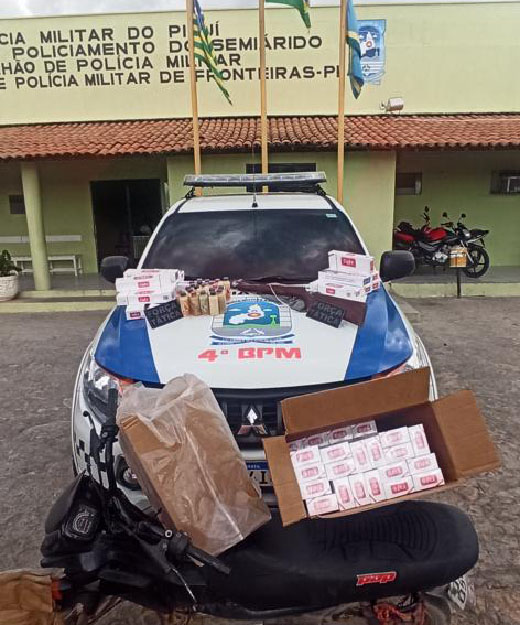Homem é preso com cigarros contrabandeados em Alegrete do Piauí