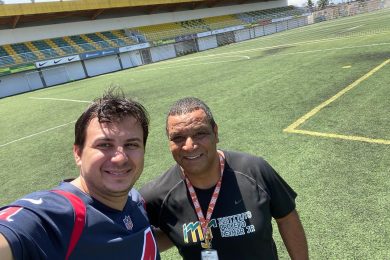 Representante do Complexo Esportivo Cohab é recebido no Instituto Neymar Jr