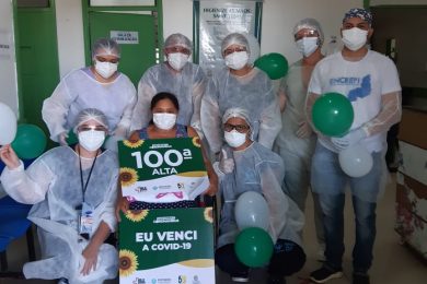 Hospital Regional Justino Luz alcança a marca de 100 pacientes recuperados da Covid-19