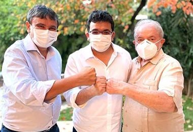 Wellington Dias e Rafael Fonteles se encontram com ex-presidente Lula