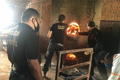 Polícia Federal incinera mais de 300 quilos de drogas em Teresina