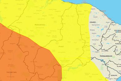Inmet emite alerta de chuvas intensas para os 224 municípios do Piauí