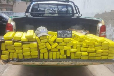 PM descobre 85 kg de droga enterrada em área de mata às margens da BR-020