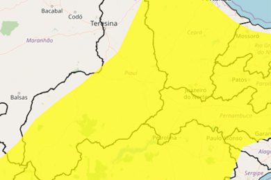 Piauí tem alerta de vendaval em 159 municípios, diz Semarh