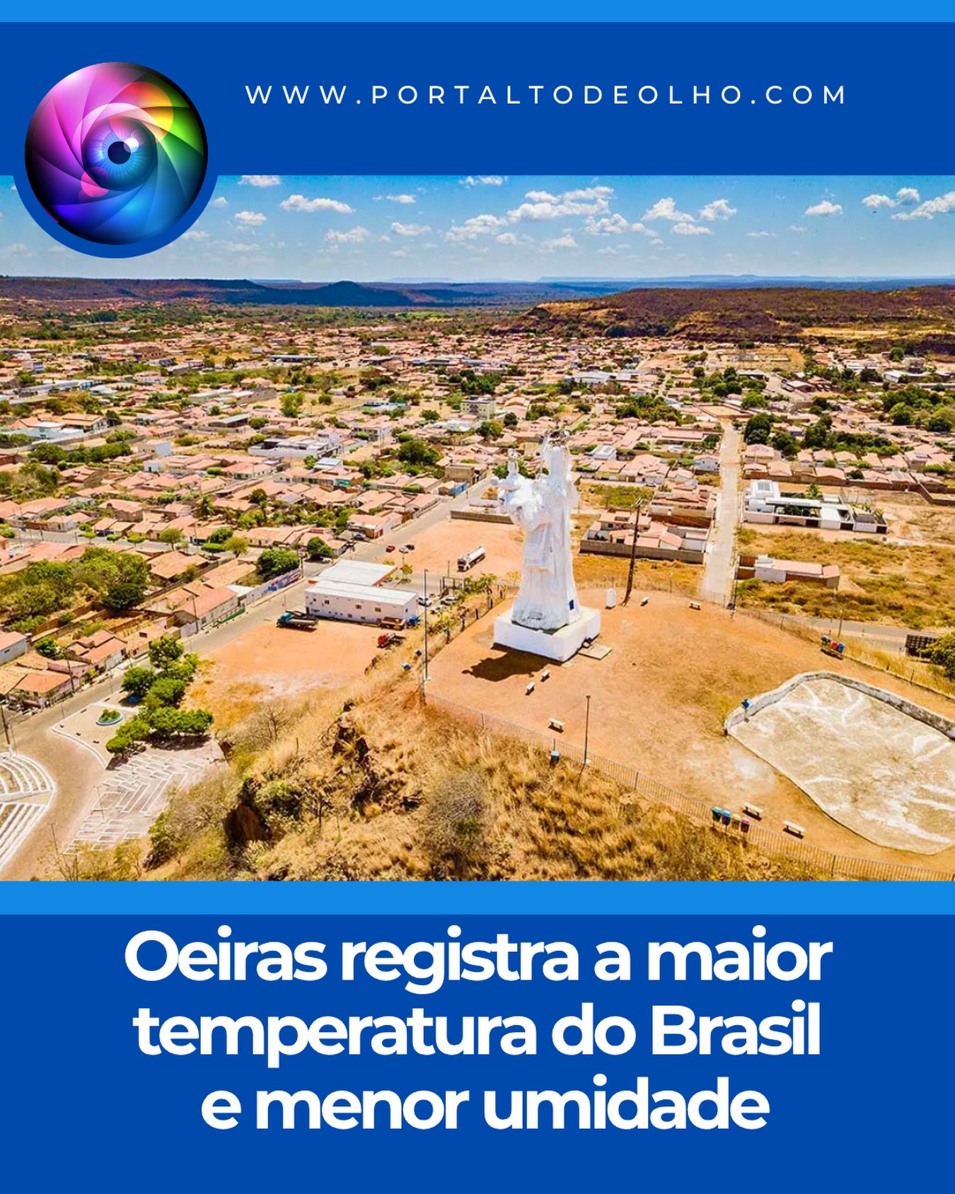 O município de Oeiras, no Piauí, registrou nesta quinta-feira (6) a maior temperatura do Brasil, de acordo com dados do Instituto Nacional de Meteorologia (INMET). Os termômetros marcaram 38,9°C, enquanto a umidade relativa do ar caiu para 15%, o menor índice registrado no país durante o dia.

Apesar dos números expressivos, o diretor de Mitigação e Prevenção da Defesa Civil do Piauí, Werton Costa, explicou que as condições climáticas estão dentro do esperado para este período do ano e que, até o momento, o Estado não enfrenta uma onda de calor oficialmente caracterizada.

No entanto, o gestor alertou para os impactos da baixa umidade na saúde da população, especialmente em relação ao aumento de síndromes respiratórias e ao risco de queimadas.

“Temos municípios do Piauí dentro de um polígono que abrange a microrregião de Picos, o Vale do Canindé, o Alto Parnaíba e parte da Serra da Capivara, onde uma bolha de ar seco permanece estacionada. Essa condição cria um ambiente hostil à saúde e exige monitoramento constante do sistema de saúde”, afirmou.

Segundo Werton Costa, a combinação entre o ar extremamente seco e a fumaça proveniente das queimadas aumenta a concentração de partículas em suspensão, como cinzas e fuligem, favorecendo o agravamento de doenças respiratórias.

“Já começam a surgir focos de queimadas no Sul do Estado. A combinação do ar muito seco com o material particulado pode acelerar o contágio de síndromes gripais e respiratórias. É fundamental que a população adote hábitos preventivos, evitando exposição prolongada ao sol e às condições de risco”, destacou.

Piauí domina ranking das maiores temperaturas

Além de Oeiras, outras cidades piauienses figuraram entre as mais quentes do país nesta quinta-feira. Conforme o INMET, Castelo do Piauí registrou máxima de 38,3°C, enquanto São João do Piauí atingiu 37,7°C e Picos, 37,5°C.

A segunda maior temperatura do Brasil foi registrada em Rondonópolis (MT), onde os termômetros marcaram 38,4°C.

Matéria completa acesse: www.portaltodeolho.com
Siga: @portaltodeolho