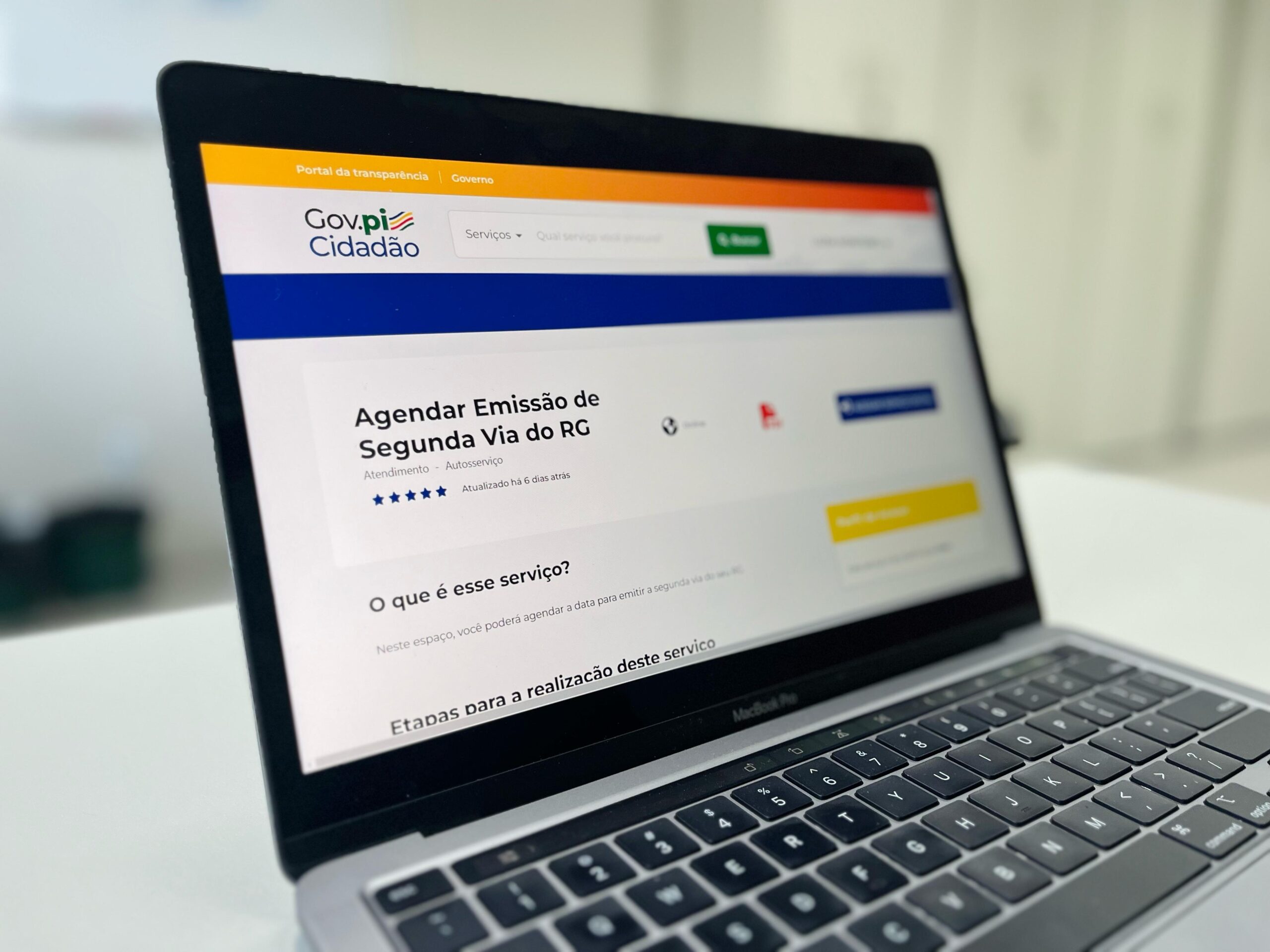 Piauienses podem agendar emissão da 2ª via do RG pelo Gov.pi Cidadão