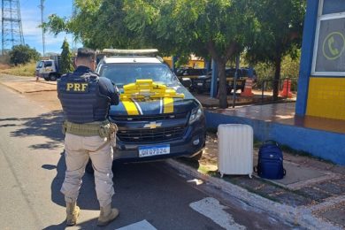 PRF apreende 13 kg de cocaína dentro de ônibus em Picos