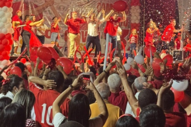 Carreata e comício reúnem multidão em apoio a Erivaldo Lopes e Giovan Sousa em Santo Antônio de Lisboa