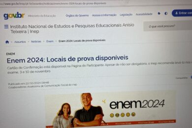 MEC divulga locais de prova do Enem 2024