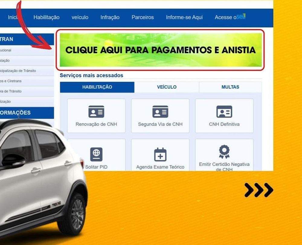 Detran concede até 95% de desconto nos juros e multas decorrentes de atraso no pagamento do licenciamento veicular