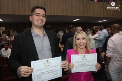 Prefeito eleito Abimael Lima, vice Renata Belo e vereadores, são diplomados pela Justiça Eleitoral