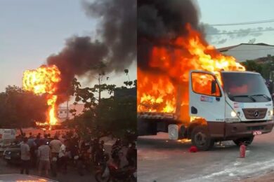 Polícia prende pai e filho por incêndio em reboque com motos apreendidas em Araripina
