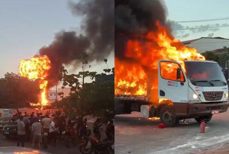 Polícia prende pai e filho por incêndio em reboque com motos apreendidas em Araripina