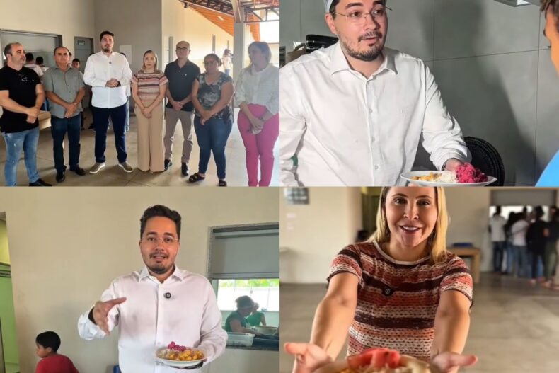 Gestão Municipal de Dom Expedito Lopes visita ginásio para acompanhar qualidade da merenda escolar