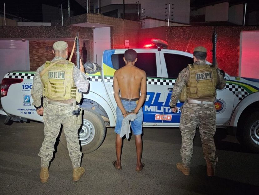 PM prende suspeito com drogas na zona rural de Picos
