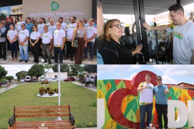 Prefeito Dr. Abimael inaugura nova sede da Prefeitura, Centro de Saúde, Praças e Letreiro em Dom Expedito Lopes