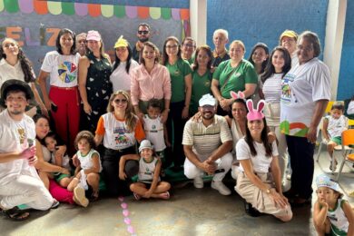 Educação de Picos e maçonaria celebram Páscoa solidária em escola