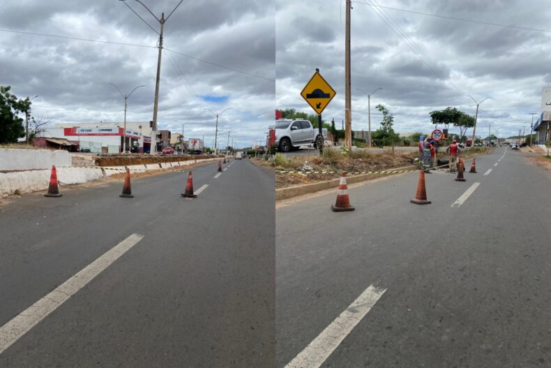 DNIT inicia reforma dos canteiros centrais da BR-316 em Picos