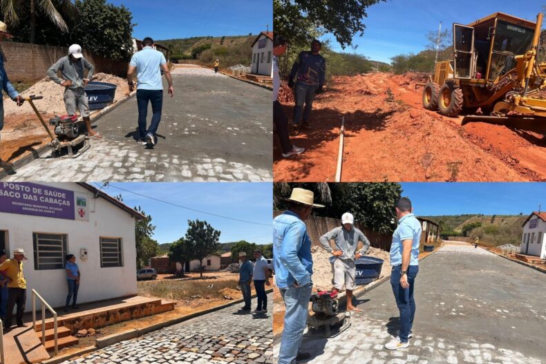 Prefeito Marciano Macêdo visita comunidades Saco das Cabaças e Juá para acompanhar obras de infraestrutura