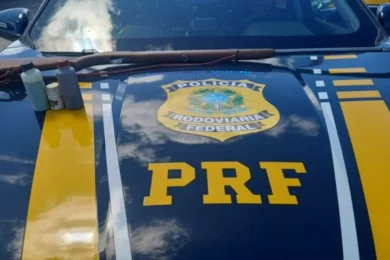 PRF apreende arma durante fiscalização na BR-316