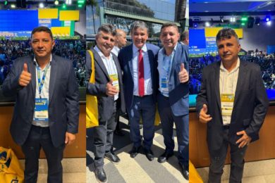 Prefeito Marciano Macedo e vice Zênio Neves participam da Marcha dos Prefeitos em Brasília em busca de investimentos para Aroeiras do Itaim