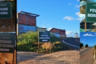 STTRAM instala placas de identificação em povoados de Picos