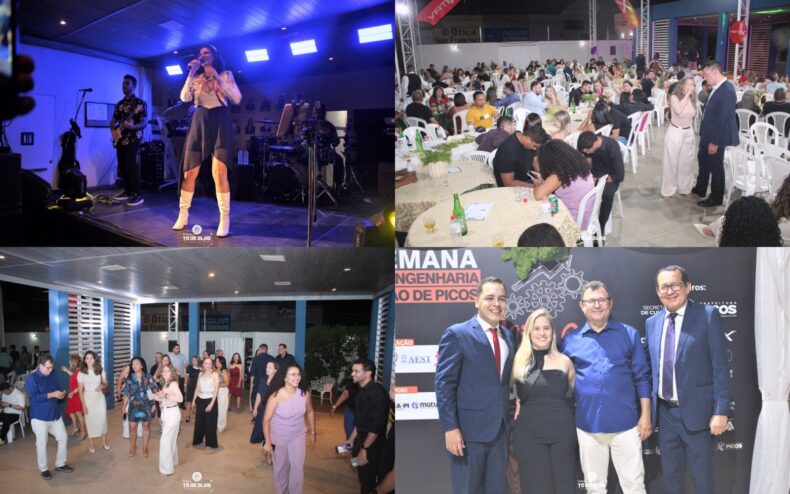 Baile da Engenharia anima a noite de sábado em Picos com show da Banda Top Gun e participação de Cirilo Vaz; Veja fotos