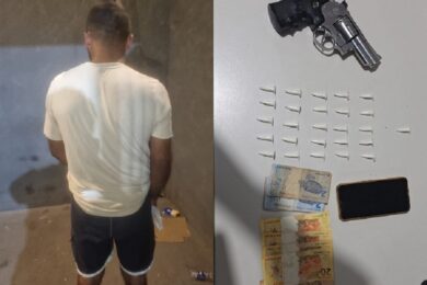Homem é preso com drogas após tentar fugir da polícia em Dom Expedito Lopes