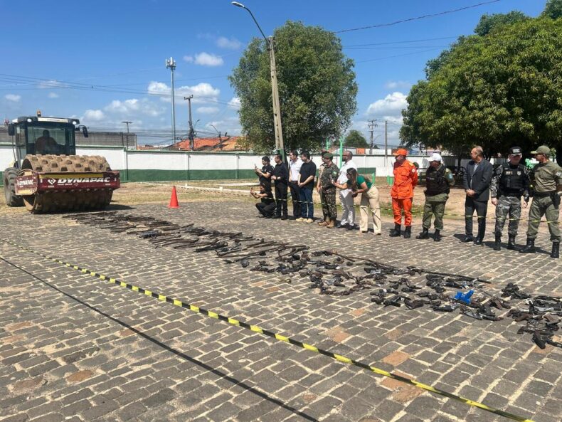 SSP-PI destrói mais de 1.500 armas apreendidas em ações policiais