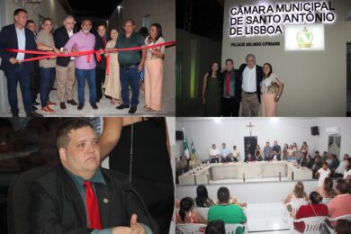 Câmara Municipal de Santo Antônio de Lisboa inaugura reforma e ampliação em solenidade de encerramento da gestão do presidente Fábio Licínio