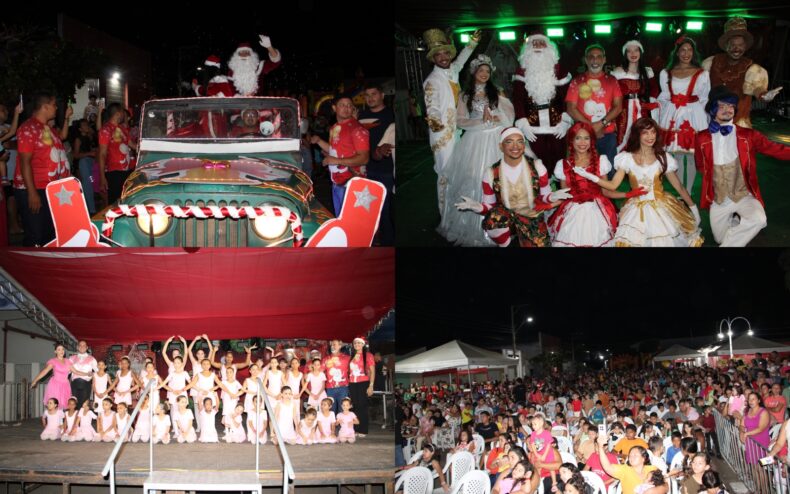 Chegada do Papai Noel e magia do Natal encantam Santo Antônio de Lisboa em evento para crianças e famílias