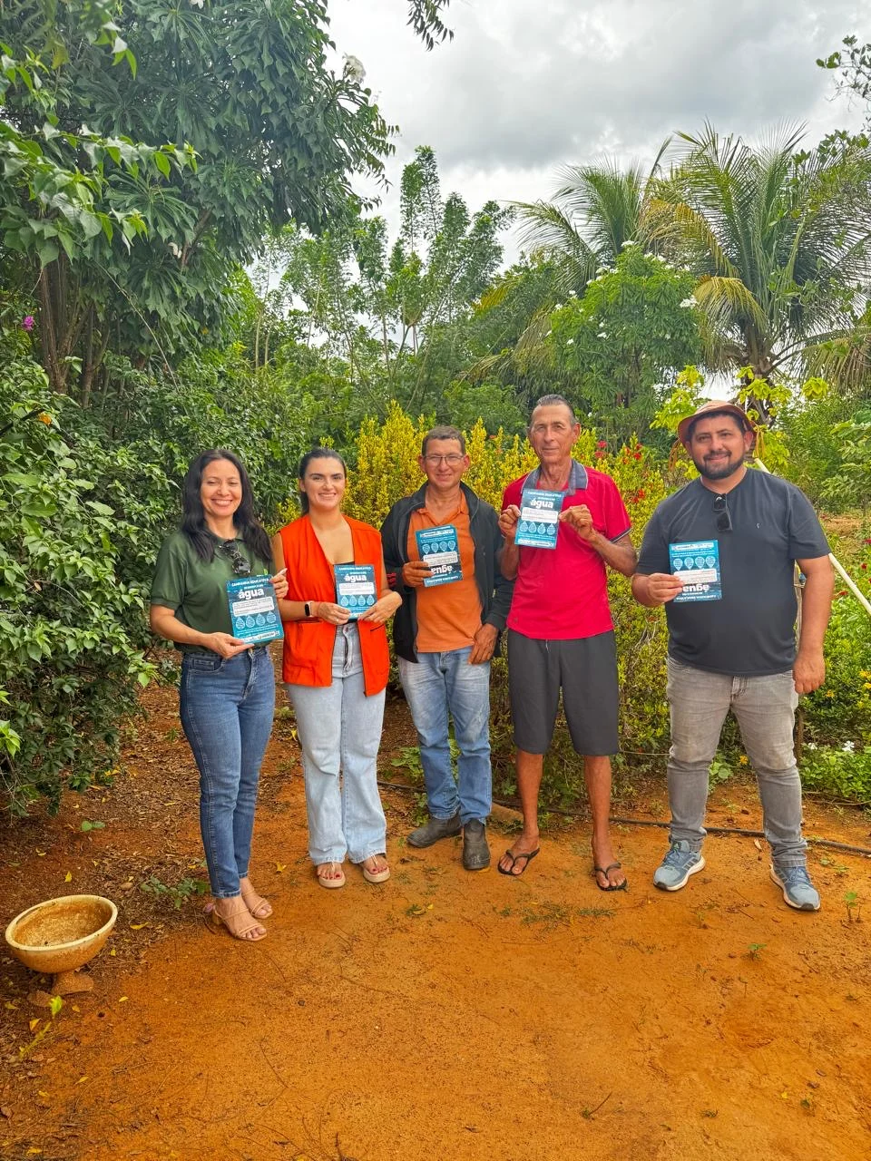 Secretaria do Meio Ambiente realiza campanha educativa sobre o uso consciente da água na zona rural de Aroeiras do Itaim