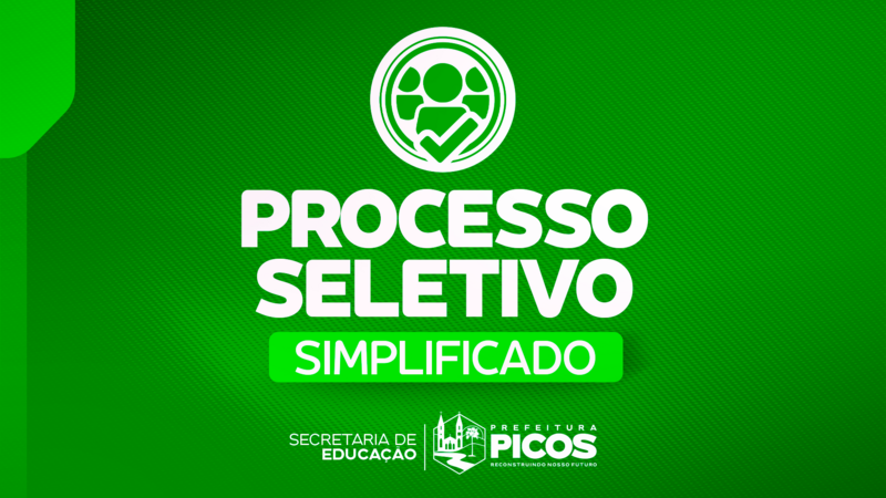 Divulgada lista preliminar de inscrições deferidas e indeferidas para cargo de professor da rede municipal de Educação de Picos