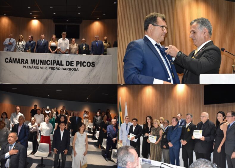 Câmara de Picos celebra 50 anos do Rotary Club com sessão solene e homenagens