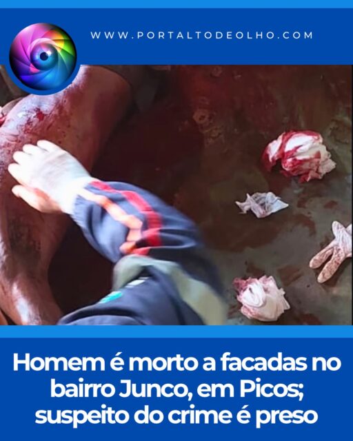 Uma discussão entre dois conhecidos terminou em homicídio na manhã desta quinta-feira (23), no bairro Junco, em Picos. A vítima, José Adão de Oliveira, conhecido popularmente como “Nego Adão”, foi atingida por golpes de faca após um desentendimento e morreu depois de dar entrada no hospital.

Segundo informações da Polícia Militar, a confusão aconteceu durante um momento de consumo de bebida alcoólica. Em meio à discussão, o suspeito, identificado pelas iniciais J.P.S., teria atacado José Adão com uma faca, provocando ferimentos graves.

O Serviço de Atendimento Móvel de Urgência (SAMU) foi acionado e realizou os primeiros socorros, encaminhando a vítima ao hospital. Apesar dos esforços da equipe médica, José Adão não resistiu à gravidade dos ferimentos e morreu.

Assim que tomou conhecimento da ocorrência, a Polícia Militar iniciou diligências para localizar o autor do crime. A ação contou com equipes da Força Tática e apoio do Coordenador de Policiamento da Unidade (CPU), que participou do atendimento inicial da ocorrência.

Durante as buscas, o suspeito tentou fugir, mas foi localizado na praça do hospital e preso pelos policiais. Em seguida, ele foi conduzido à Delegacia de Polícia Civil, onde permaneceu à disposição da Justiça.

O caso será investigado pela Polícia Civil, que deverá apurar as circunstâncias e a motivação do homicídio ocorrido no bairro Junco, em Picos.

Siga: @portaltodeolho 
Acesse: www.portaltodeolho.com
