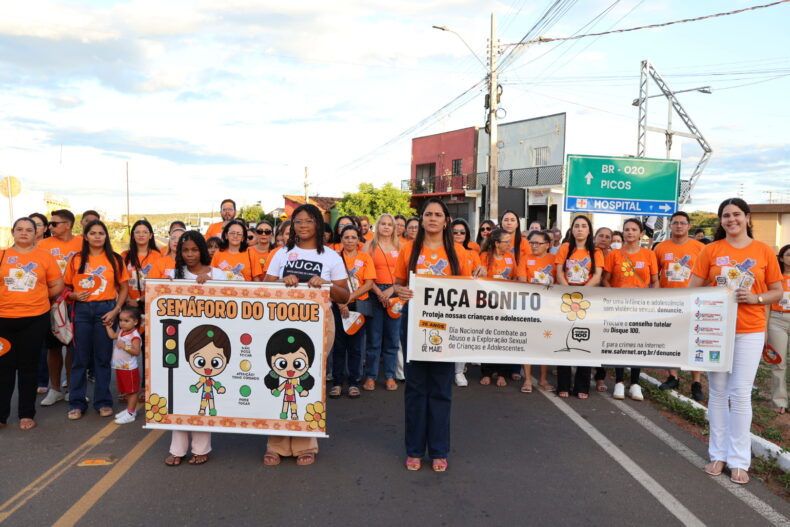 Santo Antônio de Lisboa realiza caminhada do Maio Laranja e reforça combate ao abuso e à exploração de crianças e adolescentes