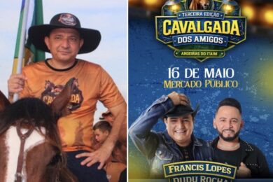 Prefeito Marciano Macedo anuncia Francis Lopes e Dudu Rocha como atrações da 3ª Cavalgada dos Amigos de Aroeiras do Itaim