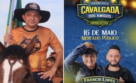 Prefeito Marciano Macedo anuncia Francis Lopes e Dudu Rocha como atrações da 3ª Cavalgada dos Amigos de Aroeiras do Itaim