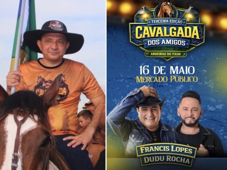 Prefeito Marciano Macedo anuncia Francis Lopes e Dudu Rocha como atrações da 3ª Cavalgada dos Amigos de Aroeiras do Itaim