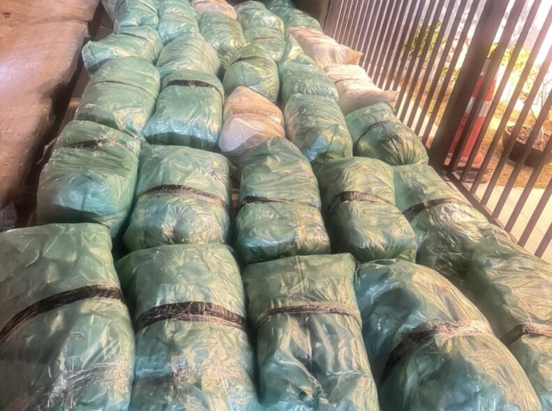 PRF apreende cerca de 320 kg de droga após acidente na BR-020 em Monsenhor Hipólito