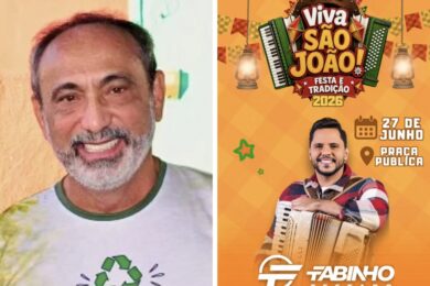 Prefeito Erivaldo Lopes confirma Fabinho Testado no Viva São João de Santo Antônio de Lisboa