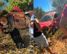 Capotamento deixa quatro feridos em Itainópolis